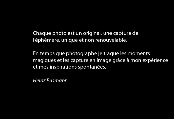 Chaque photo est un original, une capture de l&rsquo;&eacute;ph&eacute;m&egrave;re, unique et non renouvelable.