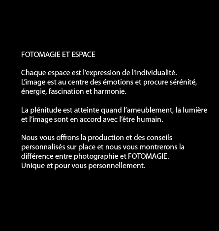 Chaque espace est l&rsquo;expression de l'individualit&eacute;.