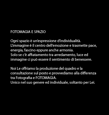 Ogni spazio &egrave; un&rsquo;espressione d&rsquo;individualit&agrave;.
